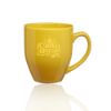 16 oz. Bistro Glossy Personalized Promotional Coffee Mugs - Yellow