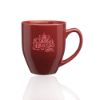 16 oz. Bistro Glossy Personalized Promotional Coffee Mugs - Maroon