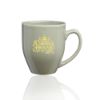 16 oz. Bistro Glossy Personalized Promotional Coffee Mugs - Grey