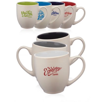 16 oz. Carter Creme Bistro Promotional Ceramic Mugs