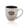 16 oz. Carter Creme Bistro Promotional Ceramic Mugs - Black