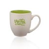 16 oz. Carter Creme Bistro Promotional Ceramic Mugs - Lime Green