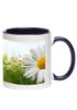 11 oz. Bright Two-Tone Sublimation Promotional Custom Mugs - Blue