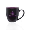 16 oz. Bistro Two-Tone Ceramic Promotional Custom Mugs - Purple