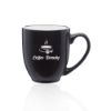 16 oz. Bistro Two-Tone Ceramic Promotional Custom Mugs - White