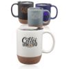 13 oz. Barista Ceramic Custom Promotional Mugs with Cork Bottom