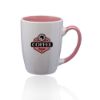 12 oz. Java Two-Tone Personalized Promotional Coffee Mugs - Pink