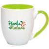 16 oz. Miami Two-Tone Personalized Bistro Promotional Mugs - Lime Green