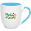 16 oz. Miami Two-Tone Personalized Bistro Promotional Mugs - Blue