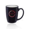 12 oz. Java Two Tone Promotional Coffee Mugs - BLACKWHITE
