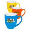 16 oz. Flourescent Bistro Personalized Promotional Mugs