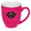 16 oz. Flourescent Bistro Personalized Promotional Mugs - Fuchsia