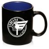 11 oz. Matte Two-Tone Personalzied Promotional Coffee Mugs - Royal Blue