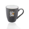 12 oz. Rhodes Two-Tone Java Custom Promotional Coffee Mugs - White