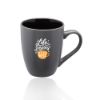 12 oz. Rhodes Two-Tone Java Custom Promotional Coffee Mugs - Black
