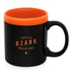 11 oz. Glam Two Tone Matte Custom Promotional Coffee Mugs - Orange
