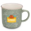 13 oz. Marble Campfire Custom Promotional Coffee Mugs - Green