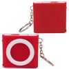 3 1/4 Ft. Tape Measure Key Light KeyChain - Red