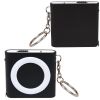 3 1/4 Ft. Tape Measure Key Light KeyChain - Black