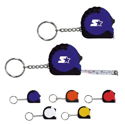 3.25 Ft. Mini Grip Tape Measure Promotional Key Chain