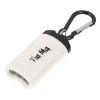 Promotional Quick Release Magnetic Flashlight With Carabiner - White