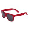 Single-Tone Matte Sunglasses -Red