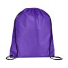 Cinch Up Promotional Drawstring Nylon Backpack -Purple