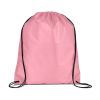 Cinch Up Promotional Drawstring Nylon Backpack -Pink