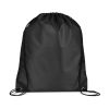 Cinch Up Promotional Drawstring Nylon Backpack - Black
