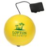 Round Ball Stress Reliever Yo-Yo Bungee Yellow