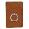 Tuscany™ Card Holder With Metal Ring Phone Stand Tan