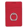 Tuscany™ Card Holder With Metal Ring Phone Stand Red