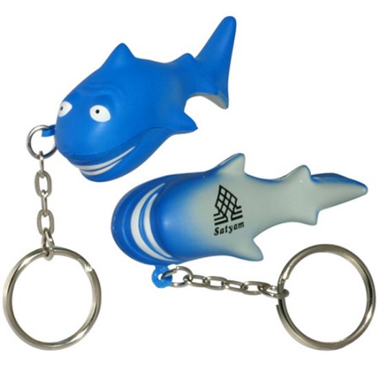 Promotional Shark Stress Reliever Key Chain