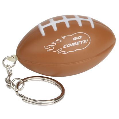 Promotional Football Stress Reliever Key Chain