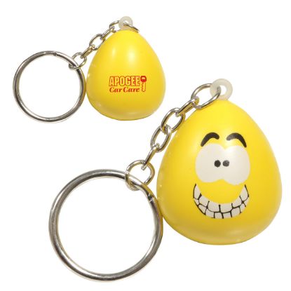 Promotional Happy Mood Maniac Stress Reliever Key Chain