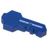 Promotional Key Stress Reliever Key Chain - Blue