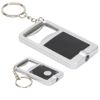 Promotional LED Keylight with Bottle Opener Key Chain - Silver Black