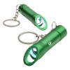 Promotional Aluminum LED Light with Bottle Opener & Key Chain - Green