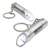 Promotional Aluminum LED Light with Bottle Opener & Key Chain - Silver