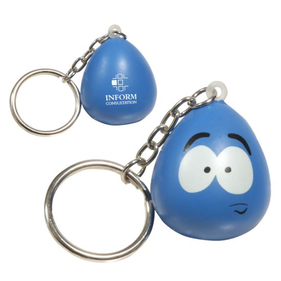 Promotional Stressed Mood Maniac Stress Reliever Key Chain