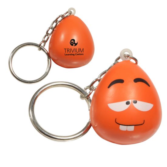 Promotional Wacky Mood Maniac Stress Reliever Key Chain