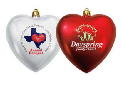 Heart Shatterproof Christmas Ornaments