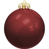 3¼" Usa-Made Round Glossy Shatterproof Ornament