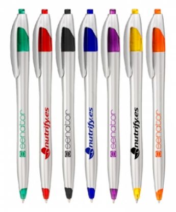 Silver - Elegant - Pen - Colord Trim