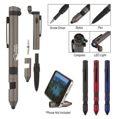6-In-1 Promotional Quest Multi Tool Pen