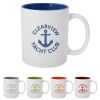 11 Oz. Pop Of Color Engraved Promotional Mug 