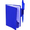 Promotional and Custom Clear-View Jotter with Pen - Translucent Blue