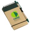 Promotional and Custom Think Green Recycled Notepad & Pen - Green