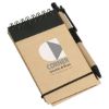 Promotional and Custom Think Green Recycled Notepad & Pen - Black