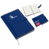 Promotional and Custom Travel Journal with Card Pockets - Blue